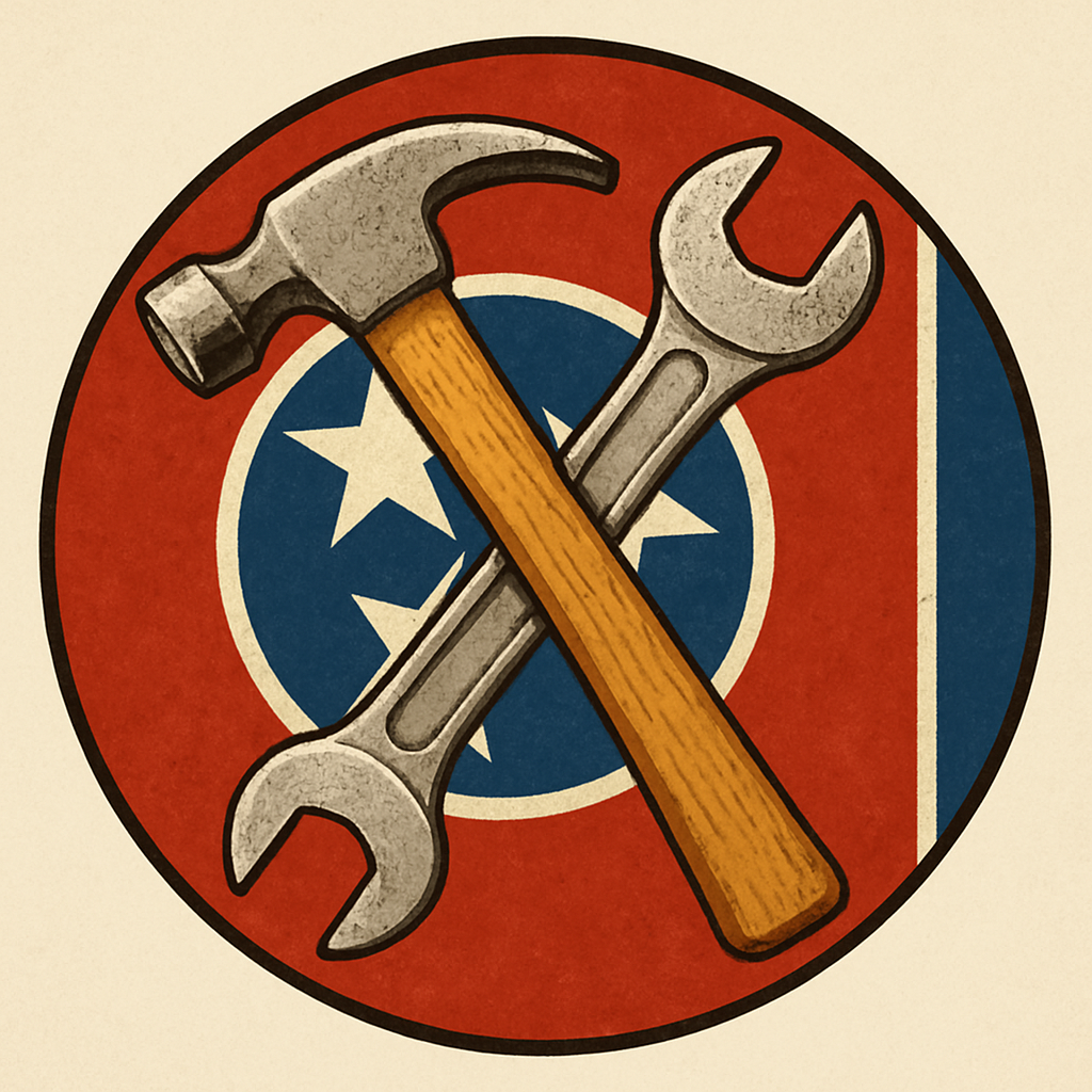 Greater Nashville Handyman logo with crossed hammer and wrench